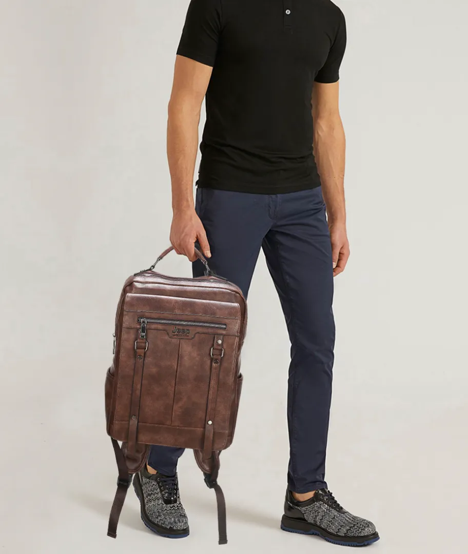 Mochila em Couro S041- Versão JeepBuluo
