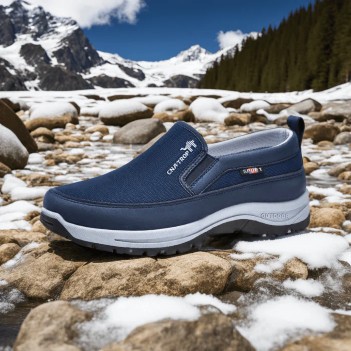 Tênis ortopédico Comfort Titanium azul