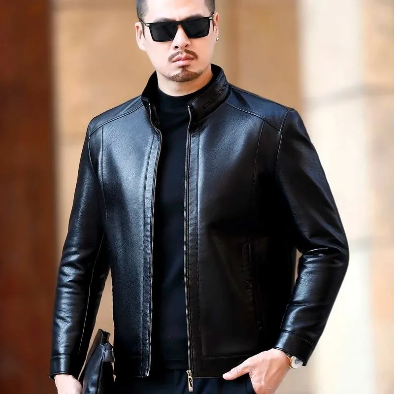 Jaqueta de Couro Impermeável Masculina Legacy