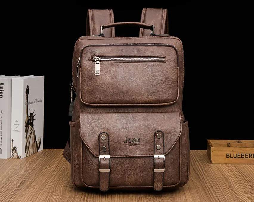 Mochila em Couro S058- Versão JeepBuluo