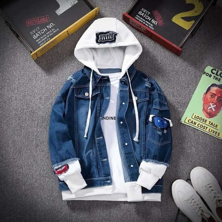 Jaqueta Jeans Overside Moletom Mainstreet