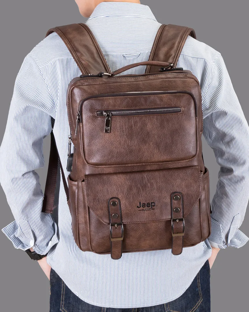 Mochila em Couro S058- Versão JeepBuluo