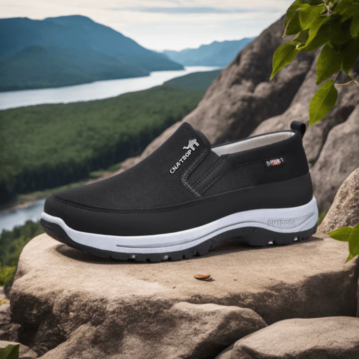 Tênis ortopédico Comfort Titanium preto