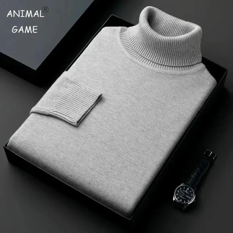 Blusa Masculina Slim Fit de Gola Alta Conforto Premium