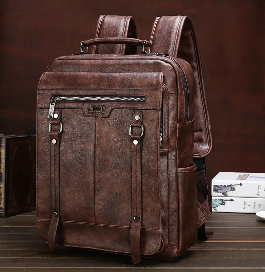 Mochila em Couro S041- Versão JeepBuluo
