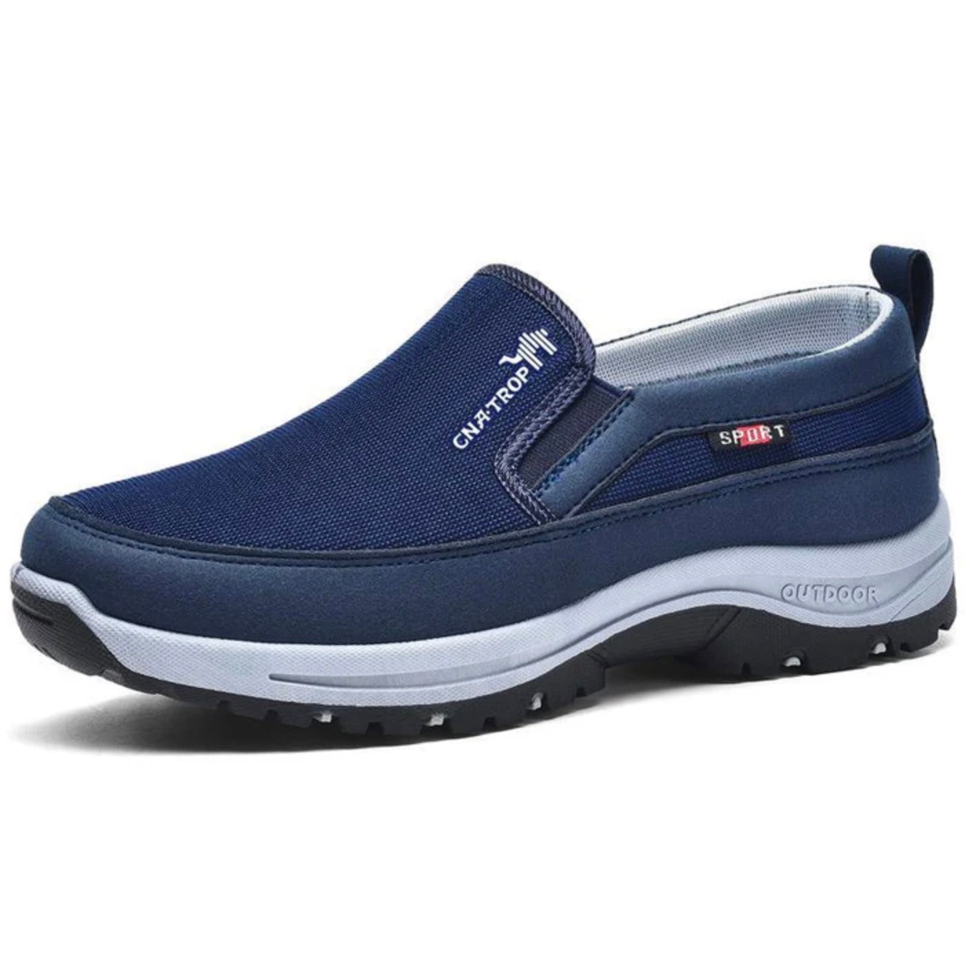 Comfort Titanium azul em fundo branco