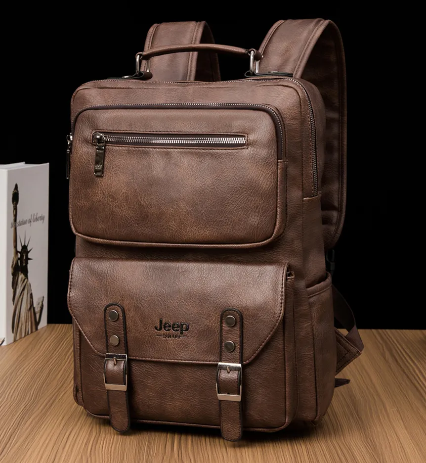 Mochila em Couro S058- Versão JeepBuluo