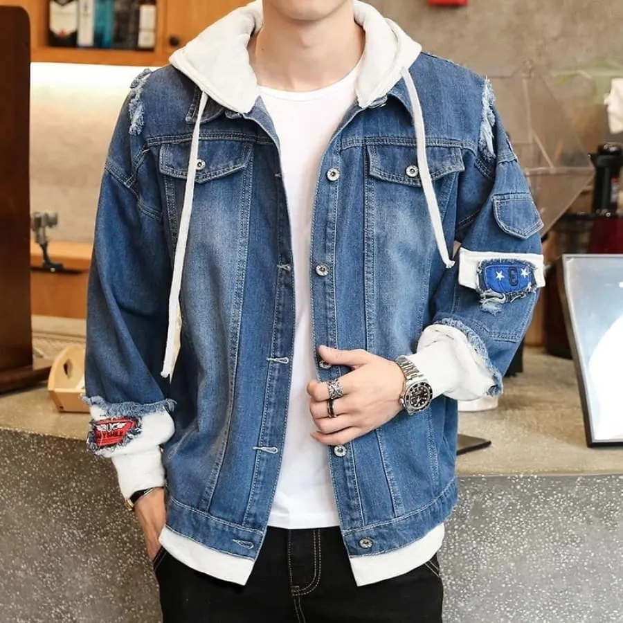 Jaqueta Jeans Overside Moletom Mainstreet