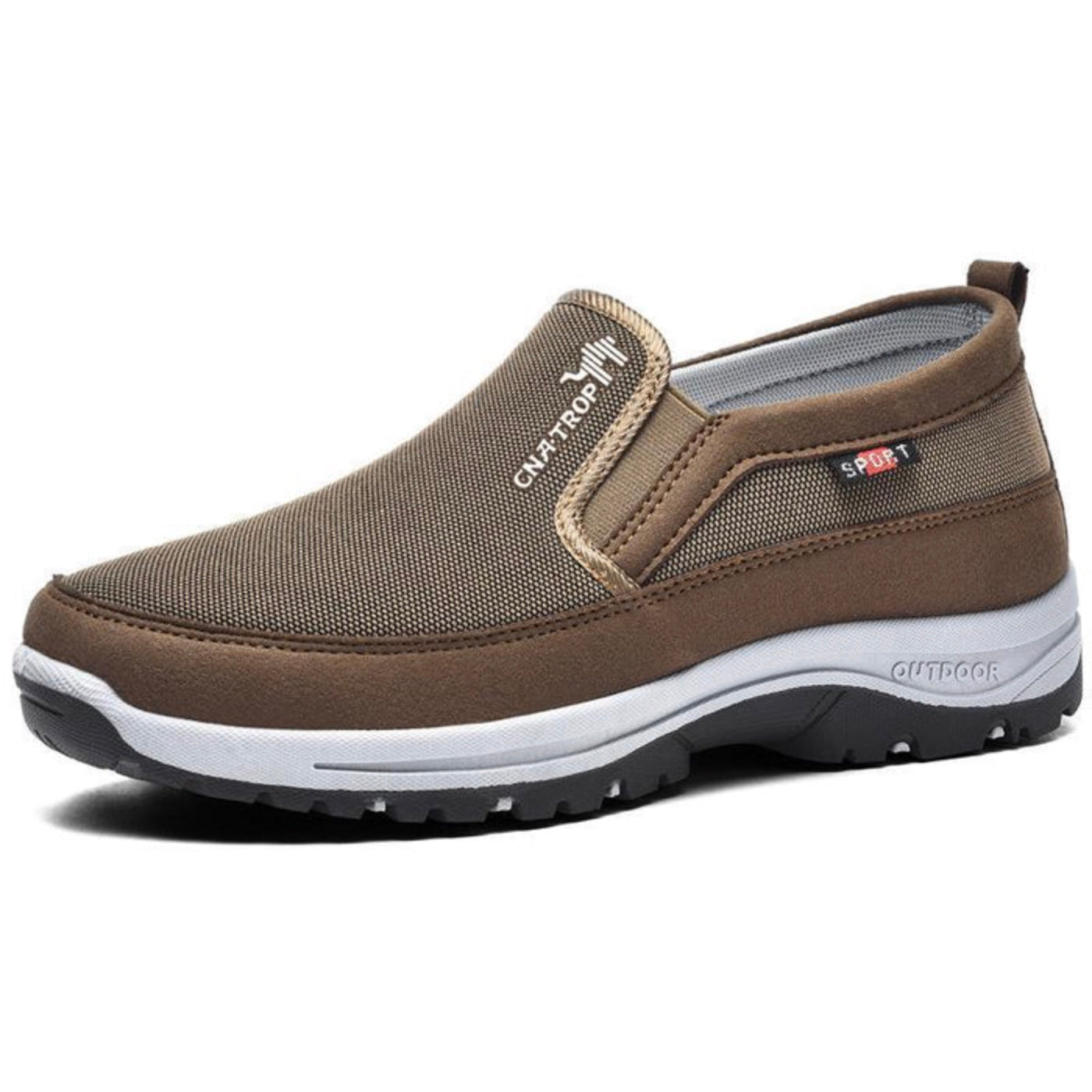 Comfort Titanium marrom em fundo branco