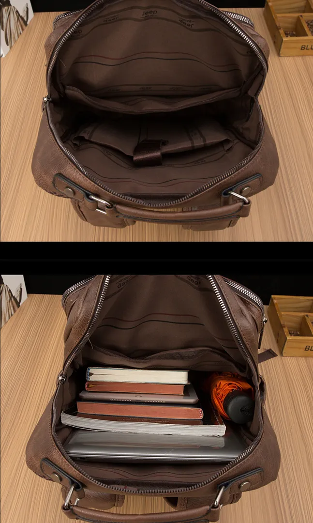 Mochila em Couro S058- Versão JeepBuluo