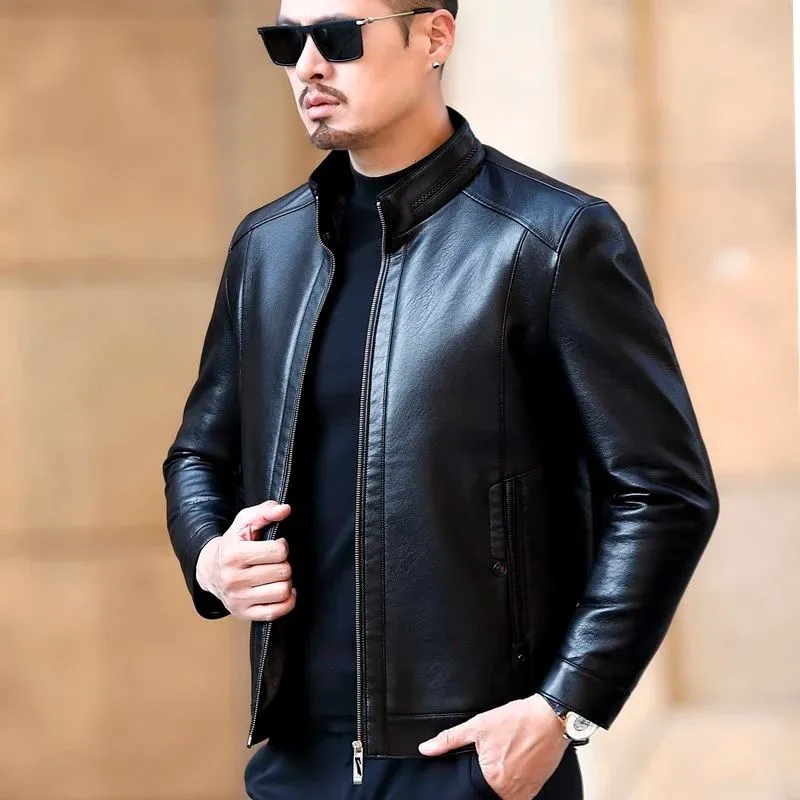 Jaqueta de Couro Impermeável Masculina Legacy
