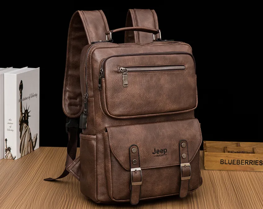 Mochila em Couro S058- Versão JeepBuluo