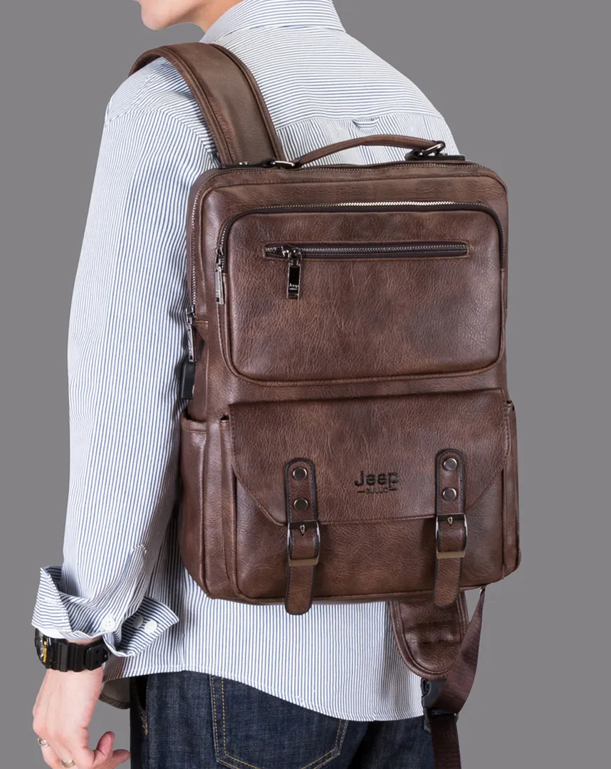 Mochila em Couro S058- Versão JeepBuluo