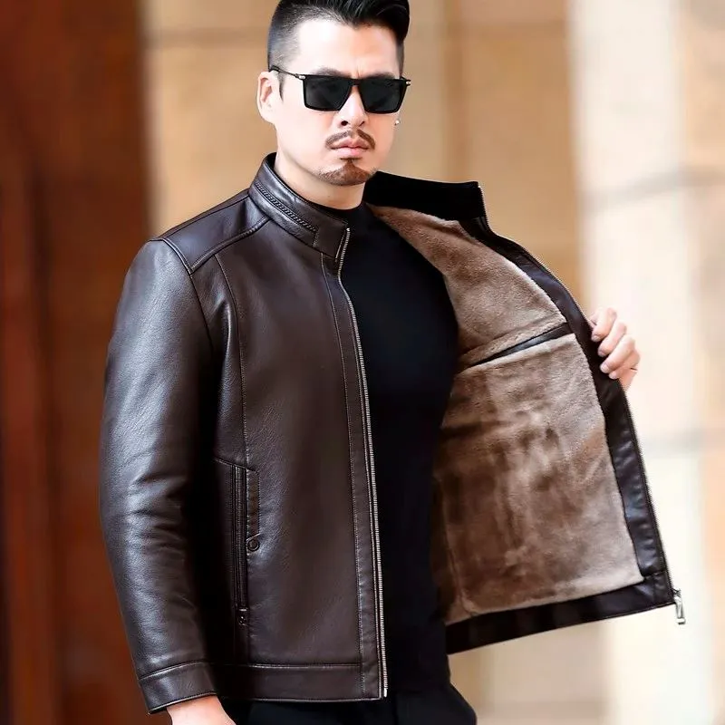 Jaqueta de Couro Impermeável Masculina Legacy
